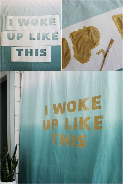 DIY Shower Curtain